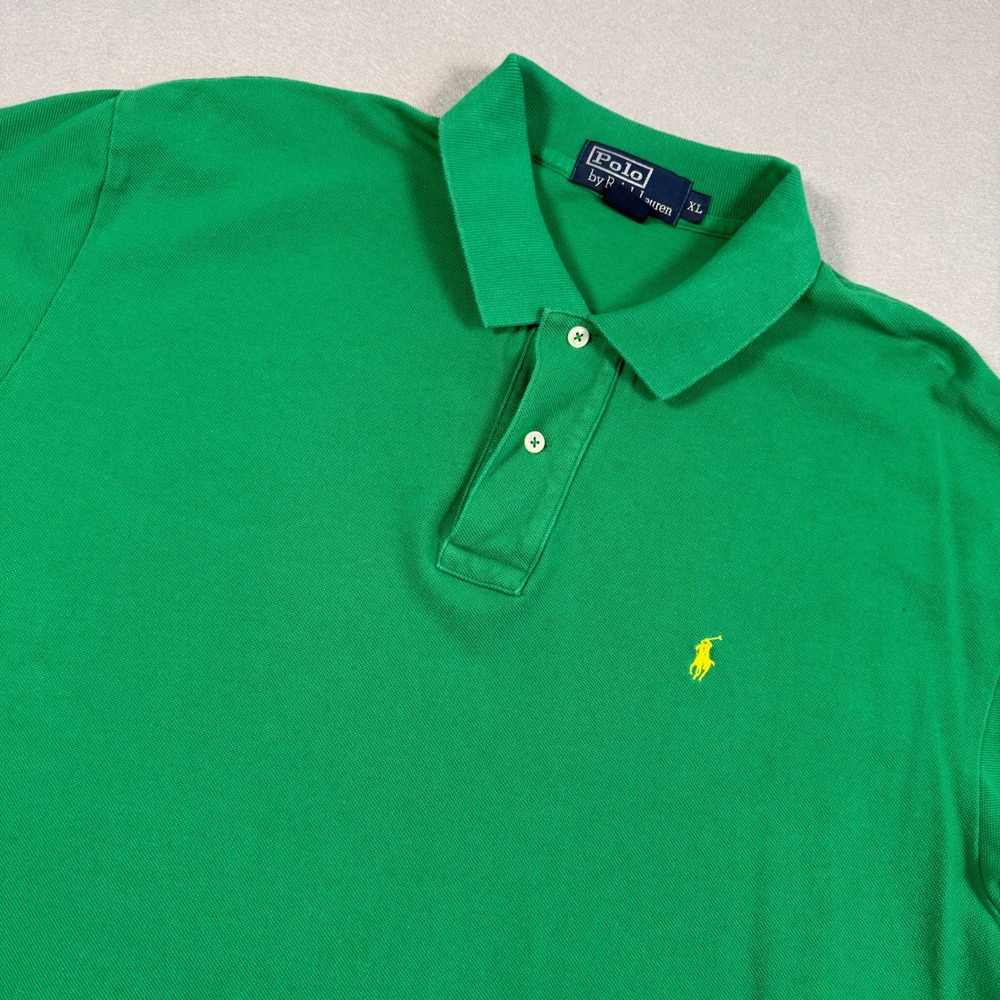 Polo Ralph Lauren Polo Shirt Mens‎ XL Green Short Sleeve Pony Classic Preppy